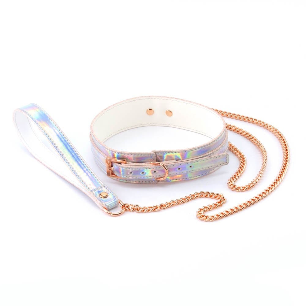 Cosmo Bondage - Collar & Leash - Rainbow