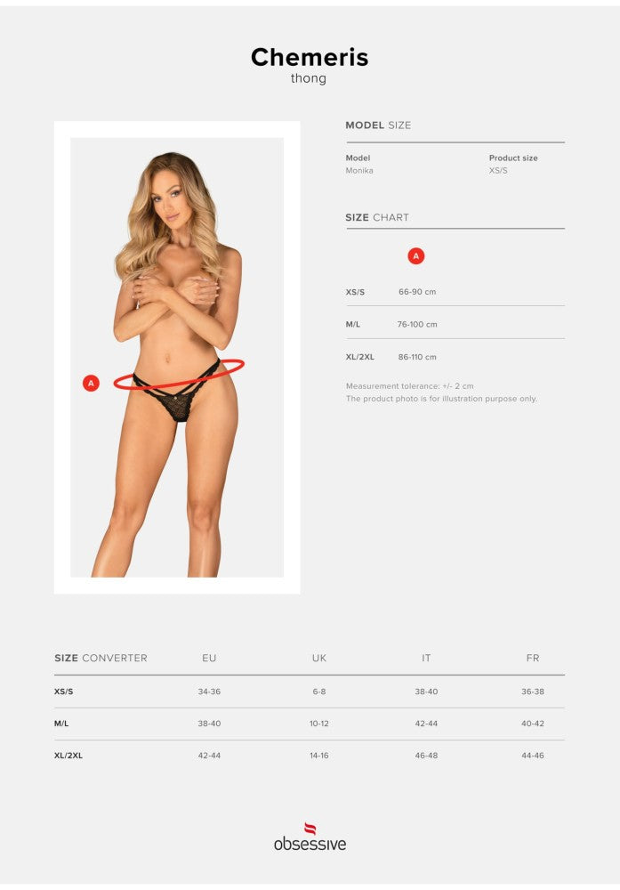 Chemeris thong XS/S