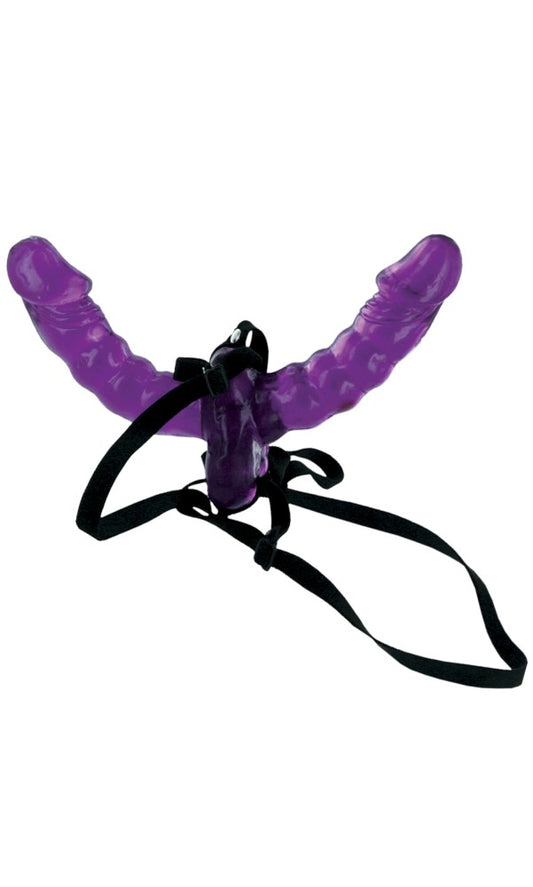 Double Delight Strap-on Purple/Black