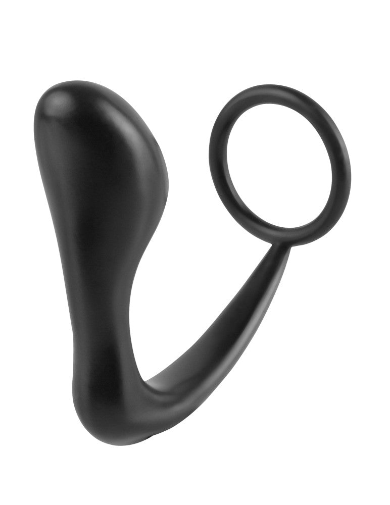 Ass-Gasm Cockring Plug Black