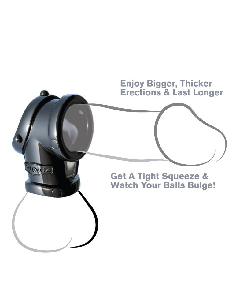 Cock Pipe With Ball-Stretcher Black