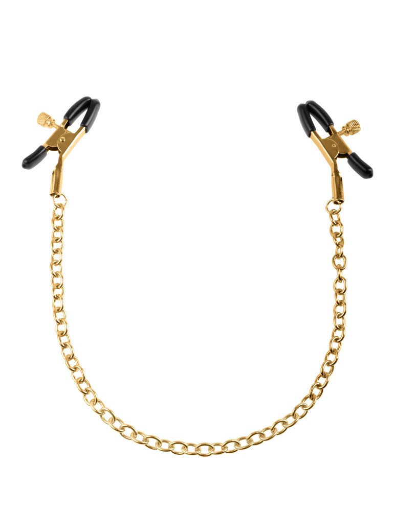 Chain Nipple Clamps Gold/Black