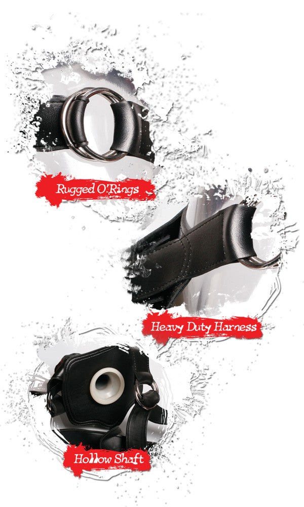 Hollow 12" Strap-On Light/Black