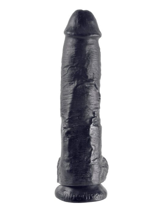 10" Cock with Balls Black