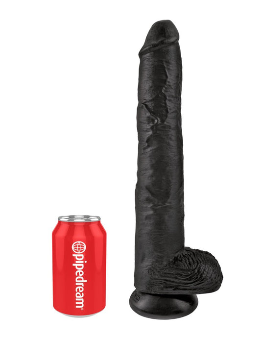 14" Cock with Balls Black