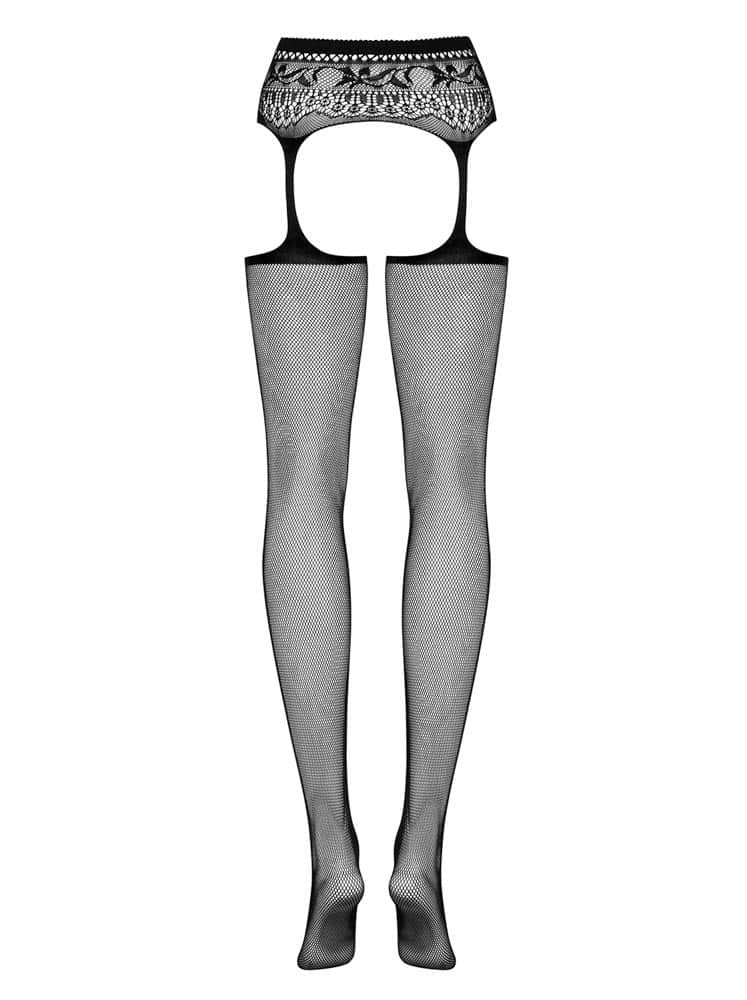Garter stockings S307 black S/M/L