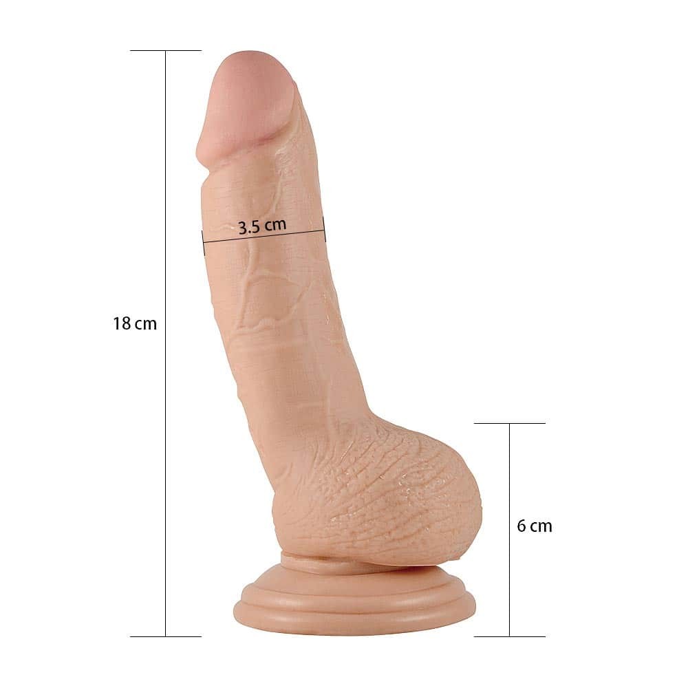 7" Real Extreme Dildo Flesh