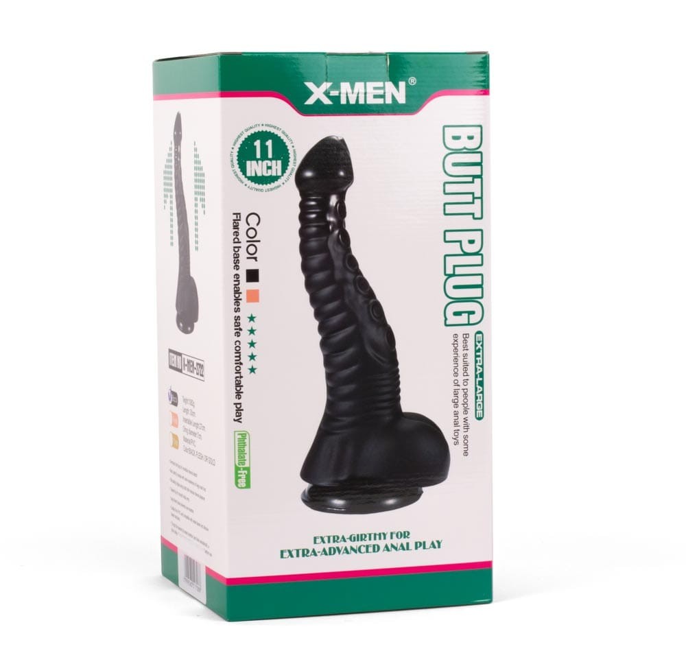 X-MEN 11” Butt Plug Black II