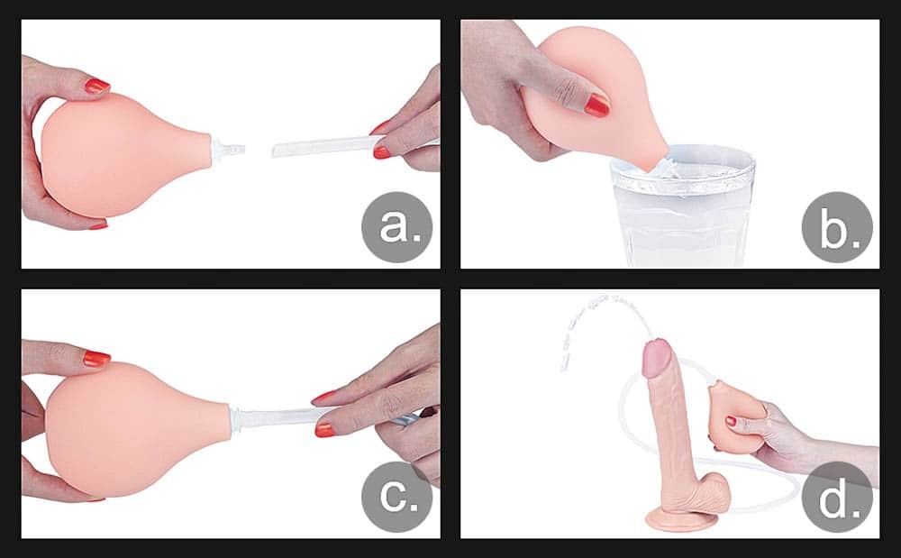 9'' Squirt Extreme Dildo Flesh