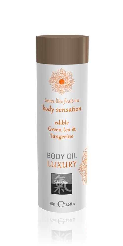 Luxury body oil edible - Green tea & Tangerine 75ml