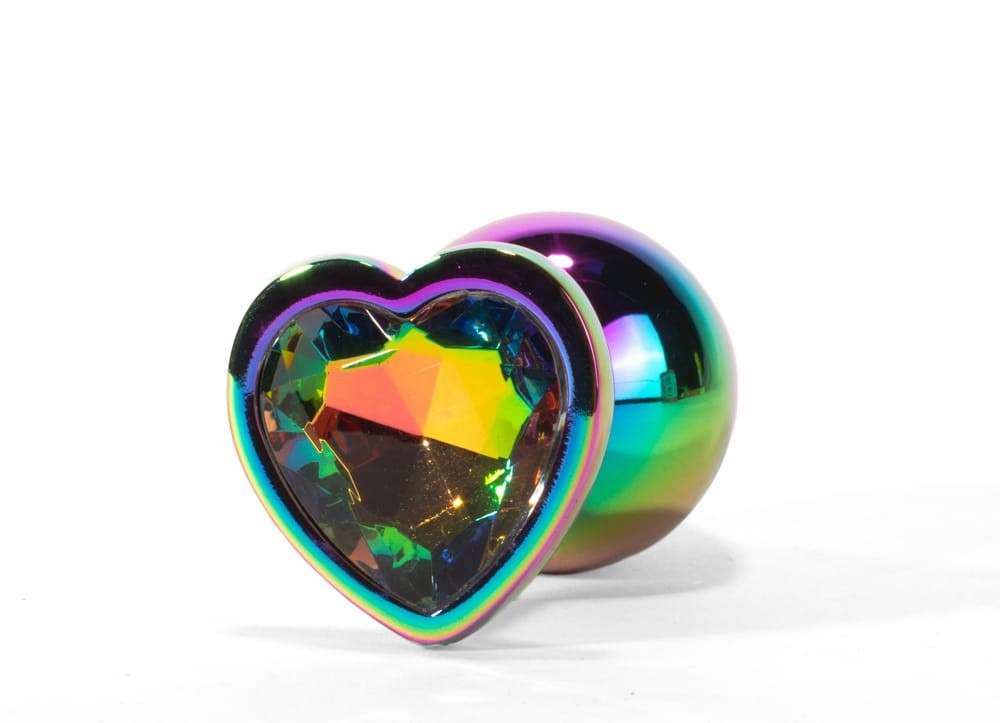 X-MEN Secret Shine Metal Butt Plug Rainbowheart S