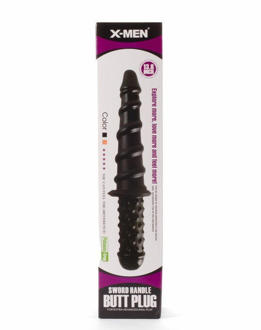 X-Men 13.8" Sword Handle Butt Plug Black I