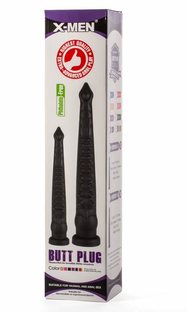 X-Men 12.6" Butt Plug PVC Black