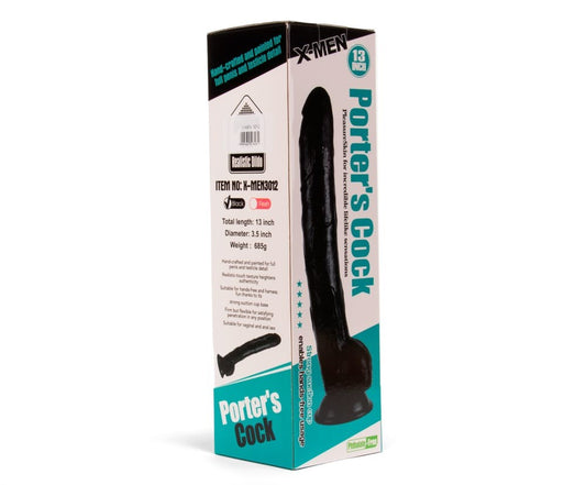 X-MEN Porter's 13 inch Cock Black