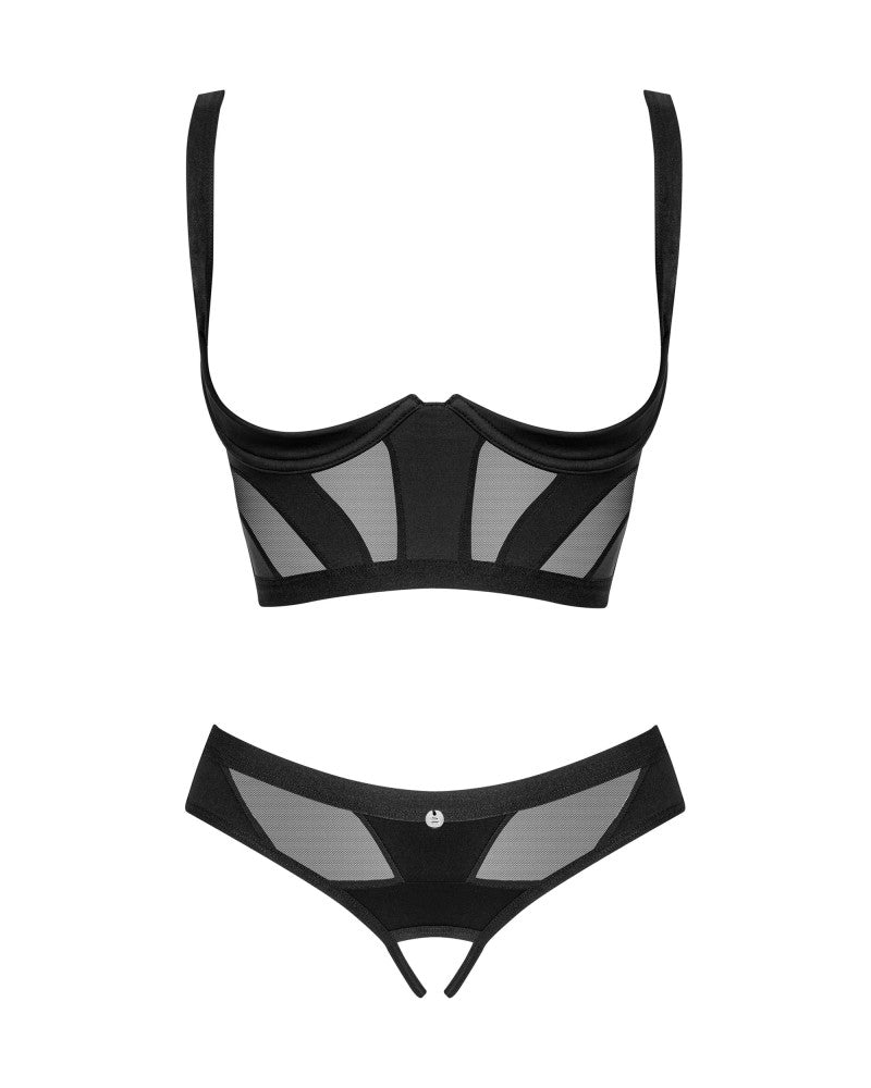 Chic Amoria 2-pcs crotchless set   XS/S