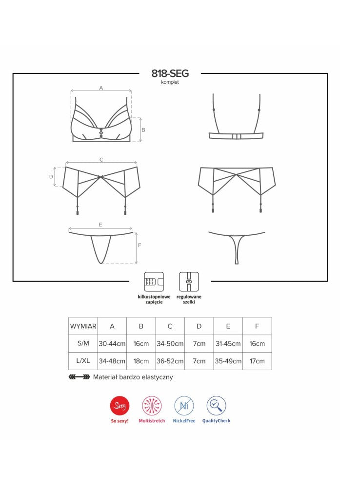 818-SEG-1 3 pcs set L/XL