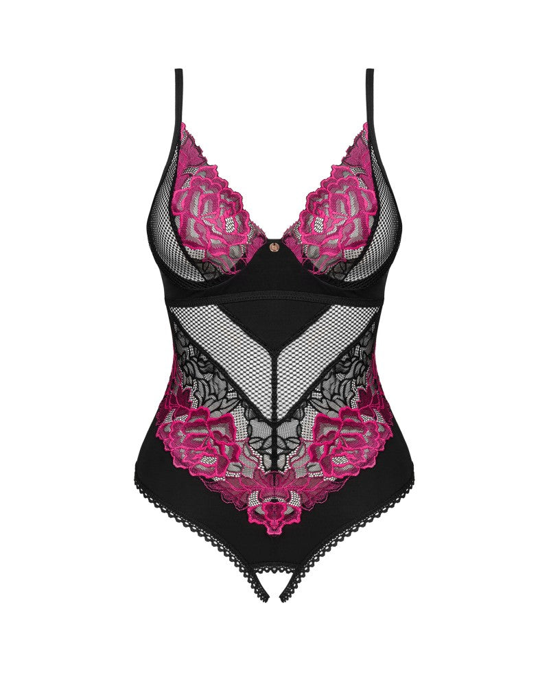 Rosenty crotchless teddy   XS/S