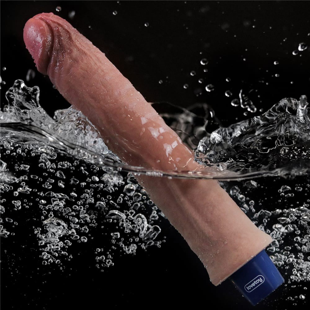 9.5" REAL SOFTEE Rechargeable Silicone Vibrating Dildo