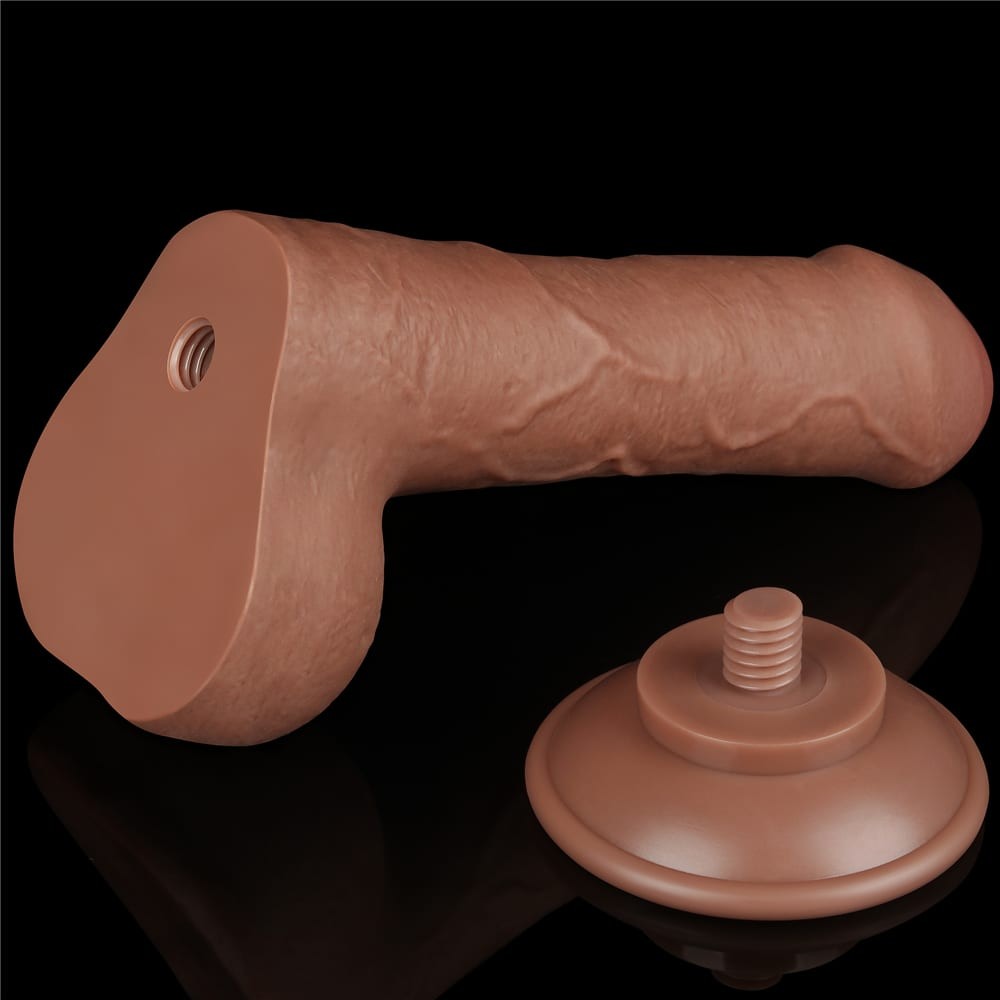 7'' Sliding Skin Dual Layer Dong Brown