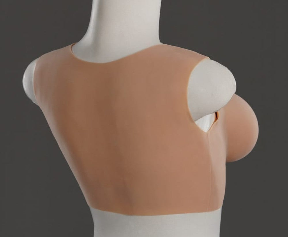Realistic silicone breastplate D Cup