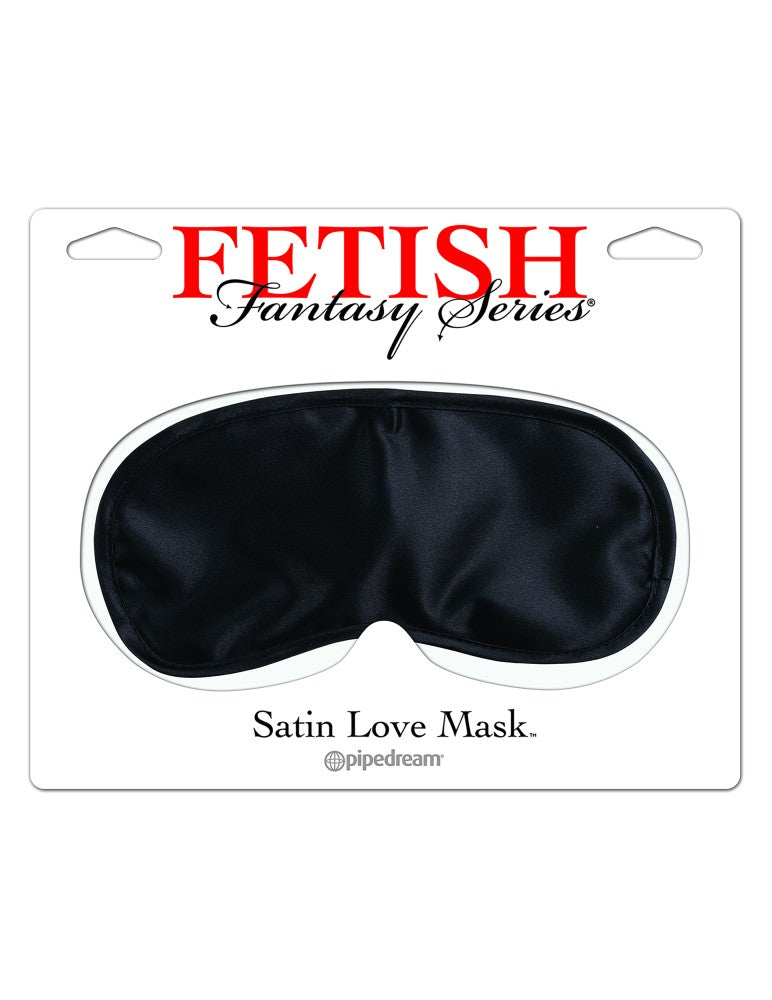 Satin Love Mask  Black