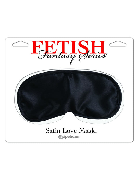 Satin Love Mask  Black