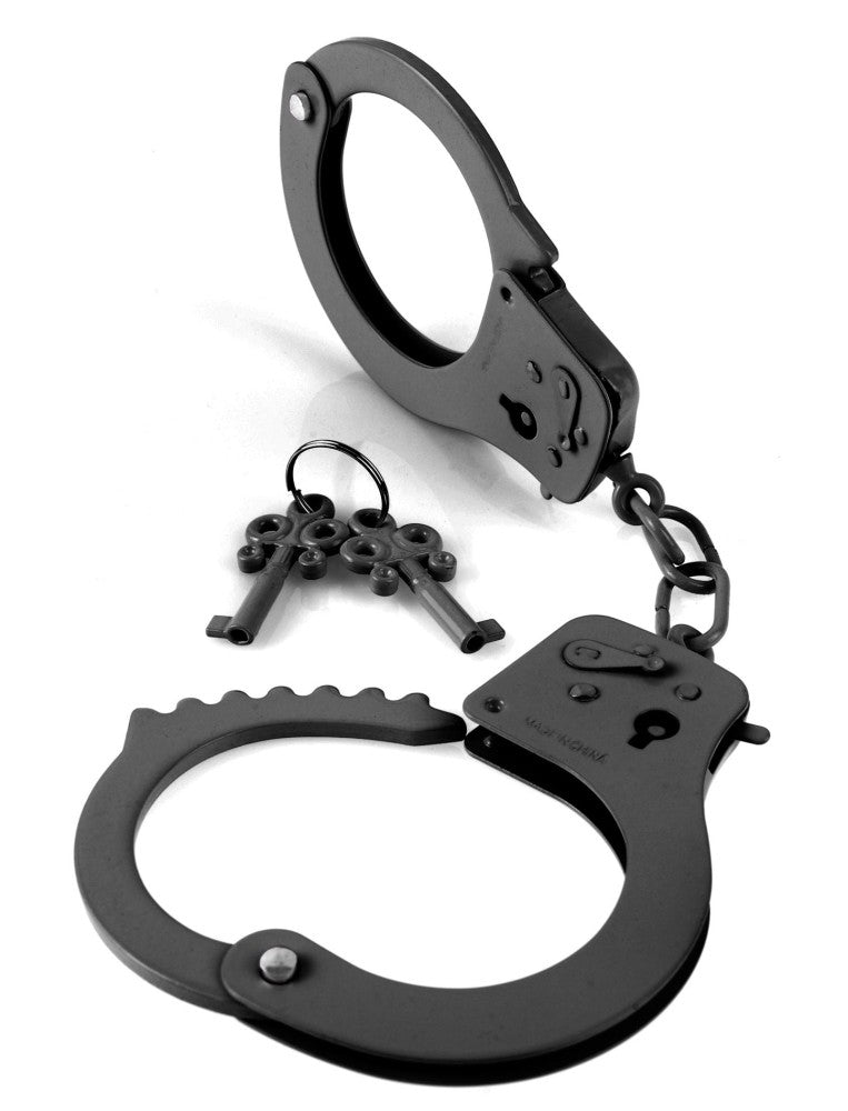 Designer Metal Handcuffs  Black