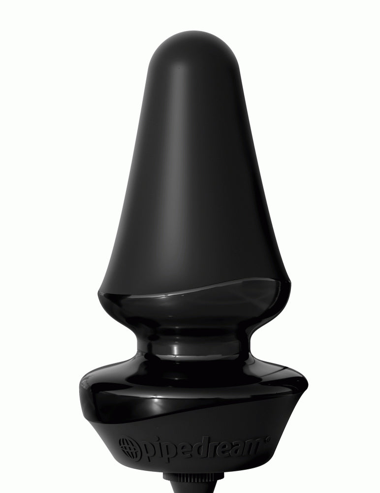 Inflatable Silicone Butt Plug  Black