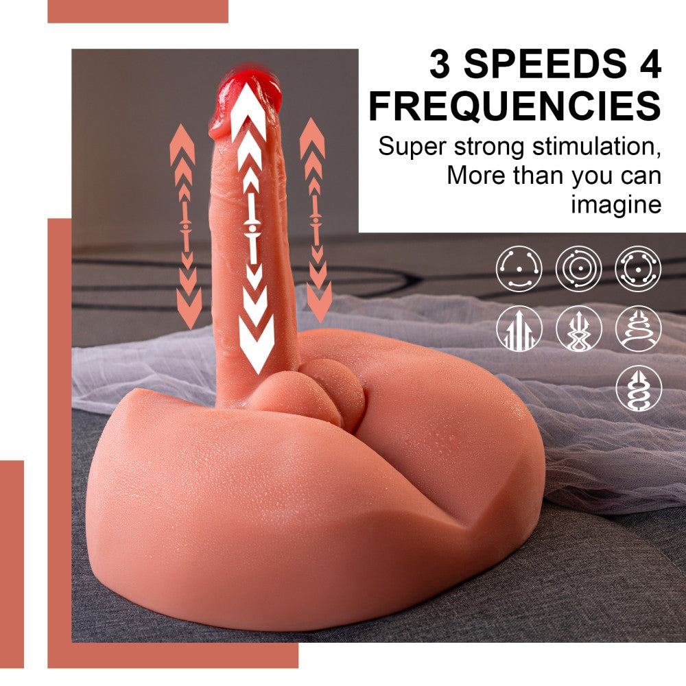 Honey Ass Masturbator and Dildo Thrusting