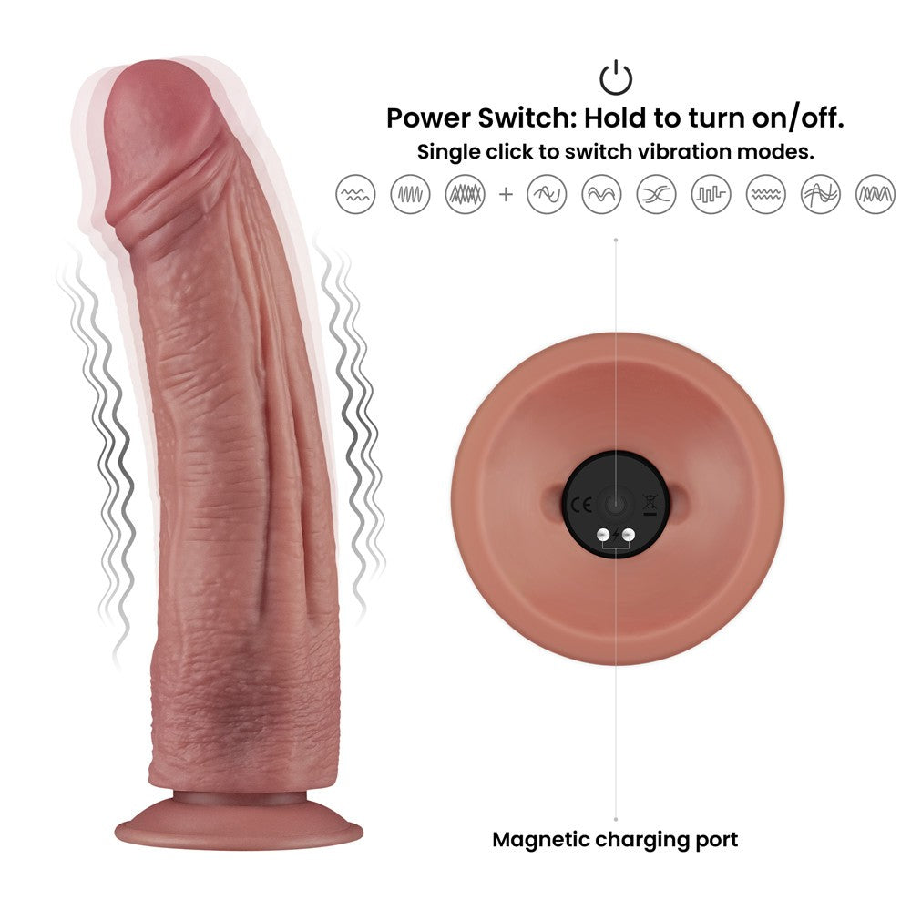 10.5'' Vibrating Dual Density Power Cock