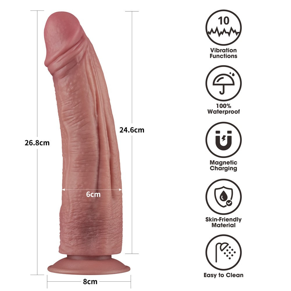10.5'' Vibrating Dual Density Power Cock