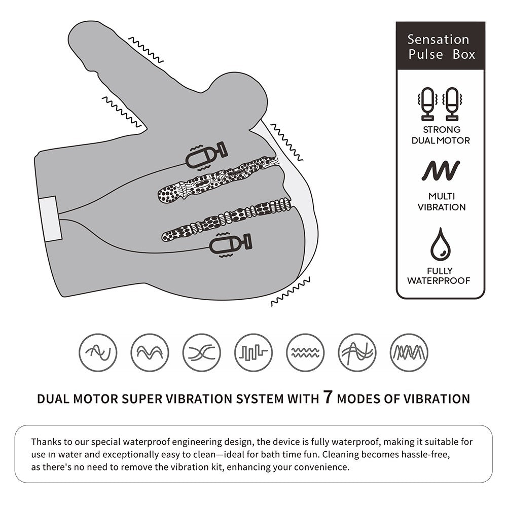 Streetgirl's Dual Motor Sensation Pulse With Dildo