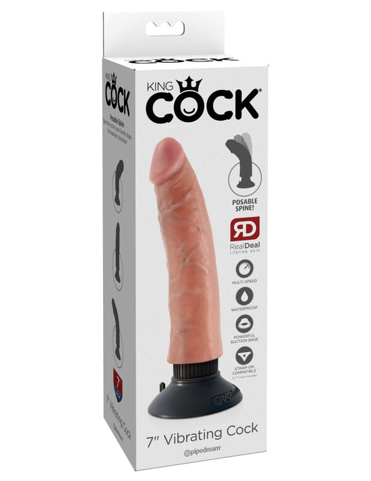 7" Vibrating Cock  Light
