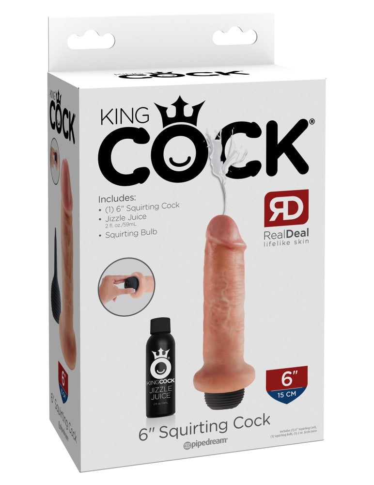 6" Squirting Cock  Light