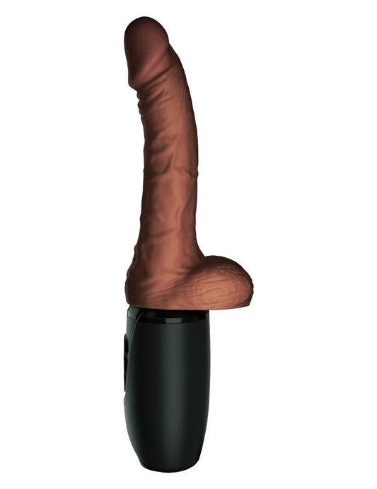 6" Triple Density Cock With Swinging Balls   Light