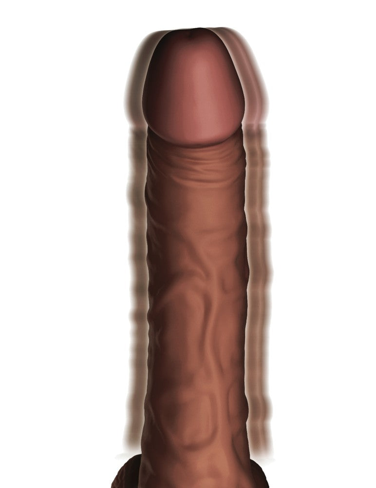 6" Triple Density Cock With Swinging Balls   Light