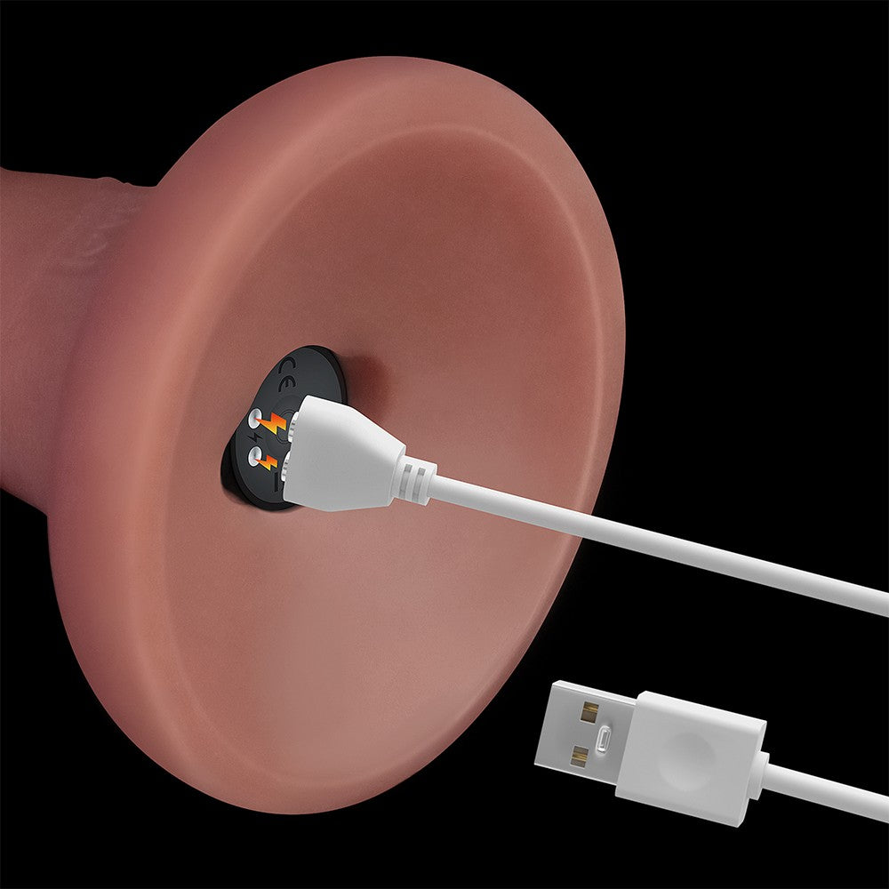 6'' Vibrating Dual Density Power Cock