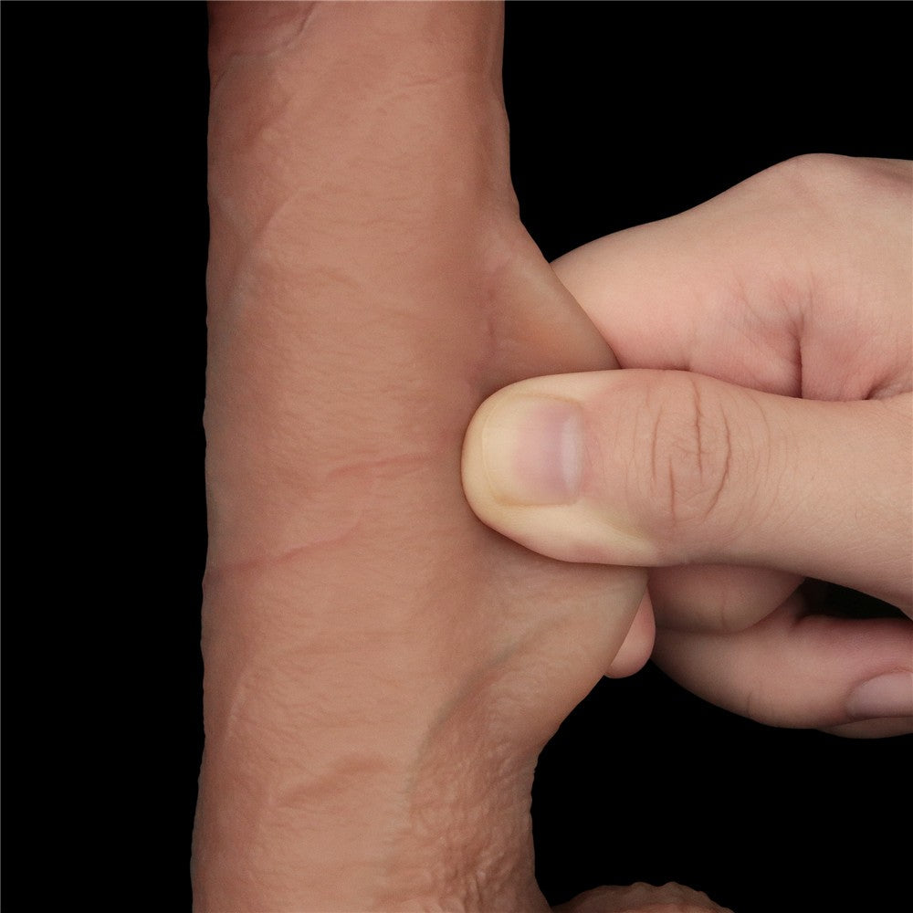 8.5'' Sliding Skin Pro Dual Layer Silicone Dong II