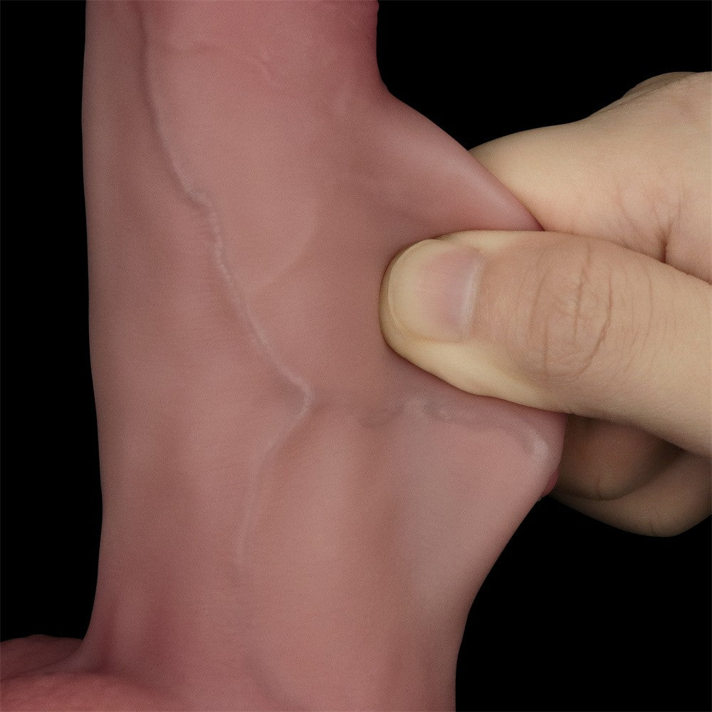 8'' Sliding Skin Pro II Dual Layer Silicone Dong