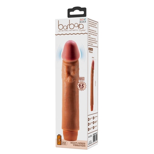 Barbara Dybbuk Realistic Multi-Speed Vibrator 9,5 " Brown