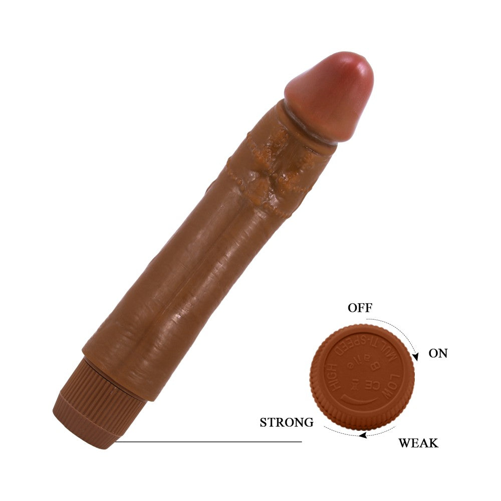 Barbara Dybbuk Realistic Multi-Speed Vibrator 9,5 " Brown