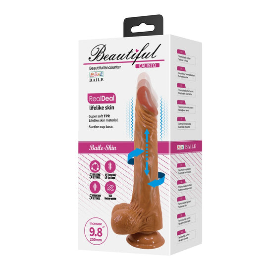 Beautiful Calisto 9,8" Vibrating Dildo