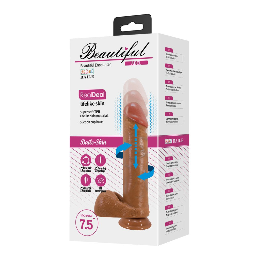 Beautiful Abel 7,5" Vibrating Dildo
