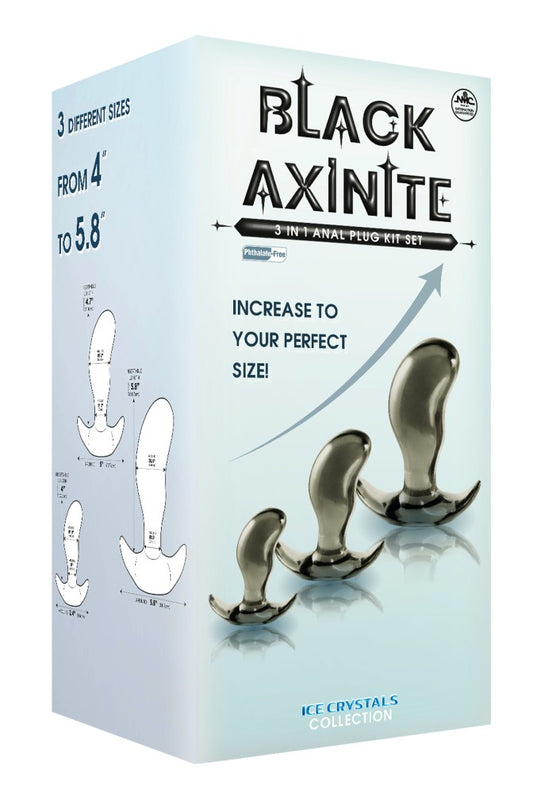 Black Axinite 3 in 1 Aanl Plug Kit Set II